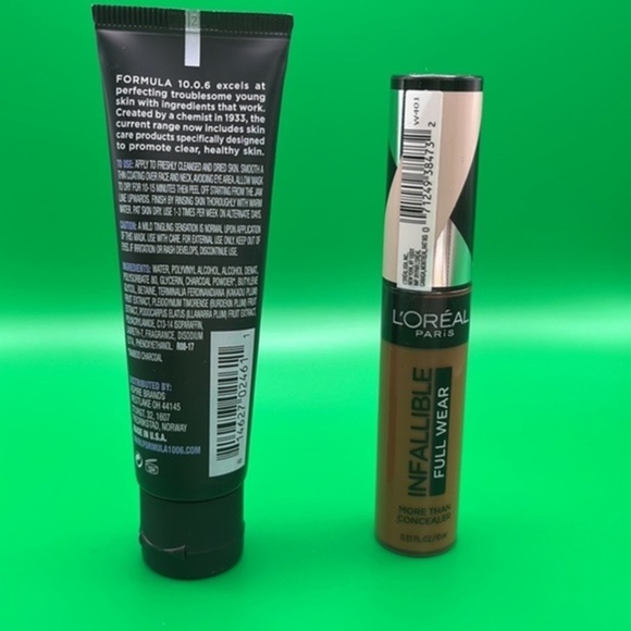 L'Oréal Paris Infallible Full Wear Waterproof Concealer & Charcoal Peel Mask - Picture 2 of 2